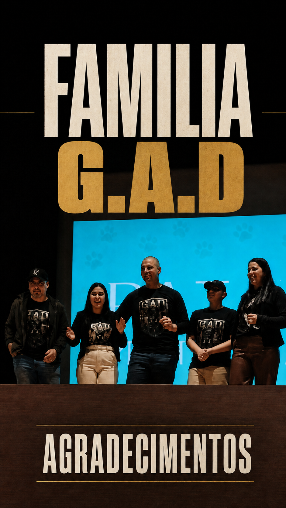 Equipe GAD em agradecimento